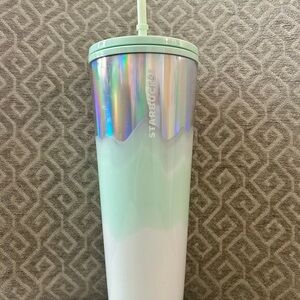 Starbucks Mint and White Gradient Tumbler